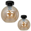 Milagro Lampa sufitowa SOFIA AMBER 1xE27 MLP6575 CZARNY