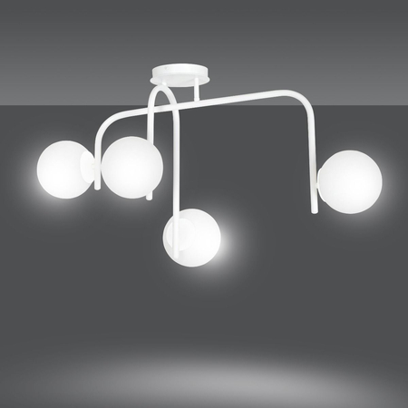 Lampa sufitowa KALF 4B WHITE Emibig 1031/4B biały