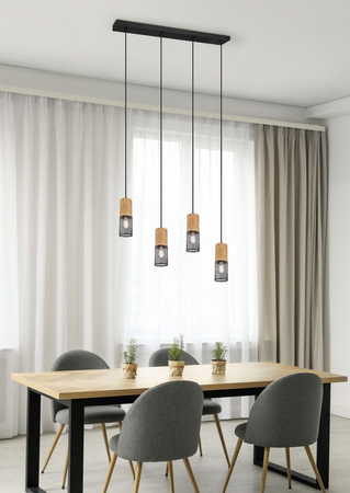 Lampa wisząca Trio 304300432 czarny