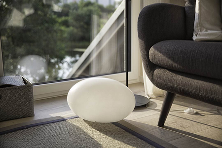 Kropla LED Lampa solarna zewnętrzna ogrodowa przenośna 2900K Biała ciepła 24x42 32420S biały