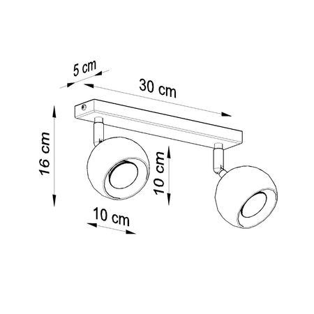 Sollux Lighting Plafon OCULARE 3 biały SL.0439