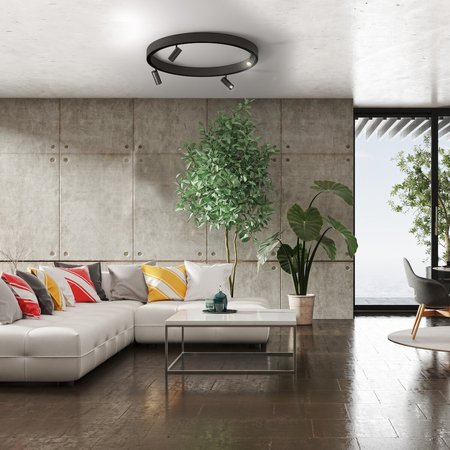 Milagro ROUND MAGNETIC TRACK 7W 4000K do śr. 900mm ML8696 CZARNY