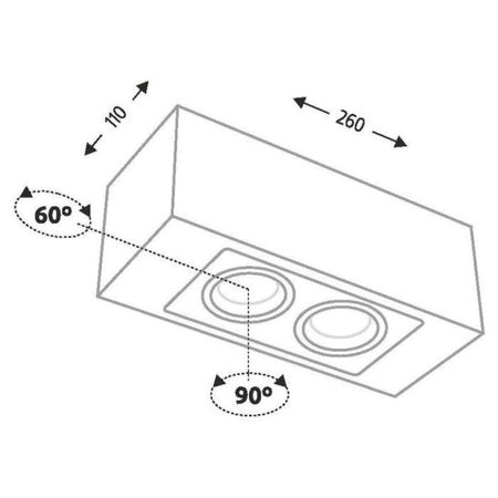 Lampa sufitowa Seto 7087 Shilo