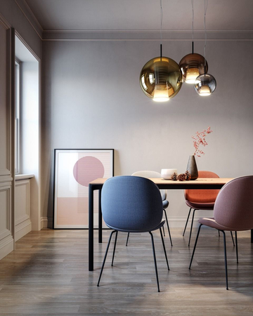 Lampa wisząca Fabbian D57A5312 Beluga Royal Ø30 Oro-LED