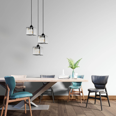 Light Prestige Lampa wiszaca Galactico czarna 3xE27 LP-2383/3L BK