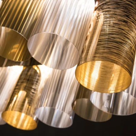 Lampa wisząca Slamp LA LOLLO LINEAR 100 - GOLD LALSXXLGLD01T00NMTEU złoty