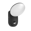 Kinkiet zewnętrzny Italux Monti D-sensor OWL-6214-S-4K Czarny piaskowany