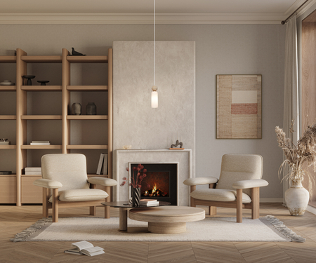 Lampa wisząca Italux Santos PND-95331-1-BRSS Mosiężny