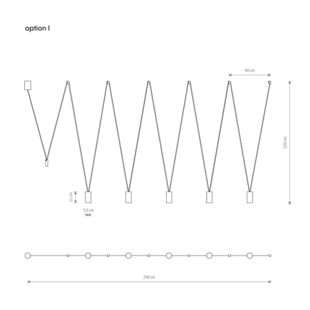 Lampa wisząca MORE EYE Nowodvorski 7825 czarny