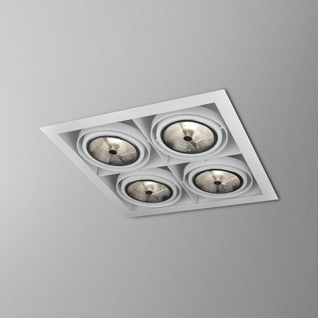 Lampa wpuszczana AQForm Squares 111 x 4 Sq Recessed Biały Struktura