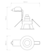 Spot Astro Minima Round Fixed 1249015 Matowy Czarny