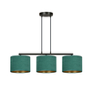 Lampa wisząca HILDE 3 BL GREEN Emibig 1051/3 zielony