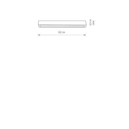 Plafon STRAIGHT CEILING LED S Nowodvorski 7597 czarny/biały