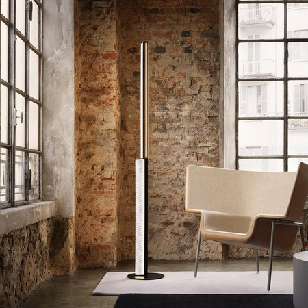 Lampa podłogowa Slamp MODULA BLACK - PLISSÉ TWISTED MODFM00DPB000TW000EU czarny