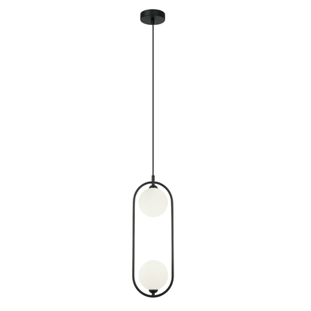 Lampa wisząca Italux Lupus PND-3965-2-BK Czarny, biały