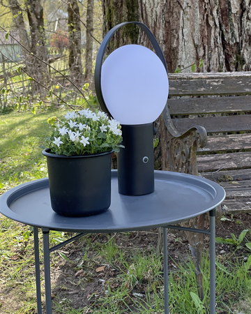 Lampa ogrodowa By Rydens Bari 4002640-4007 USB piaskowy czarny