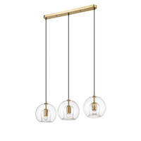 Lampa wisząca Arette 3xE27 złota/transparentna LP-133/3L