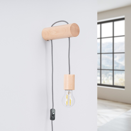 Sollux Lighting Kinkiet NIMBI E27 z włącznikiem SL.1644