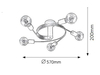 Lampa sufitowa Rabalux Carly 2096 czarny matowy