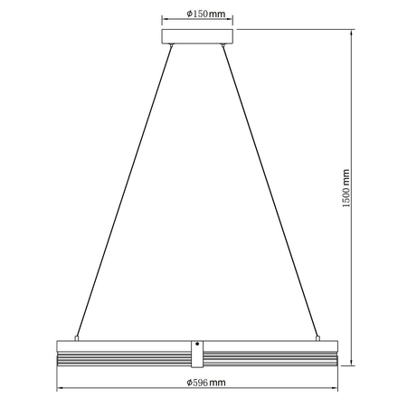 Lampa wisząca Plum 1 LED CCT średnia czarna LP-0407/1P M BK Triangle