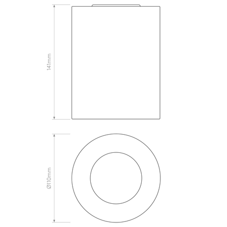 Spot zewnętrzny Astro Kos Round 1326014 Beton