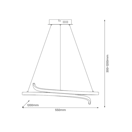 Milagro Lampa wisząca LORENZO 35W LED 4000K ML1583 CZARNY