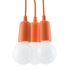 Sollux Lighting Lampa wisząca DIEGO 3 pomarańczowy SL.0585