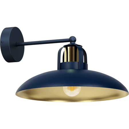 Milagro Kinkiet FELIX NAVY BLUE/GOLD 1xE27 MLP7712 GRANATOWY / ZŁOTY