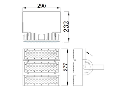 Oprawa Przemysłowa LED IC Gasoline 150W Philips 3030 5 lat gwarancji CW