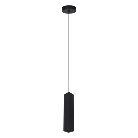 Lampa wisząca Italux Tecno PND-37492-1-BK Czarny piaskowany