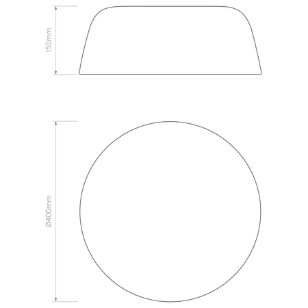 Lampa sufitowa Astro Taiko 400 1456006 Matowy Biały