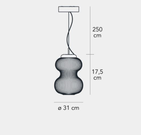 Lampa wisząca LED Fontana Arte F438685150NFLE Kanji