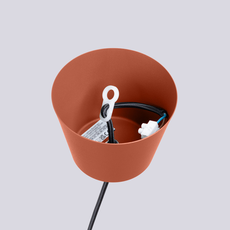 Sollux Lighting Lampa wisząca BILO ochra czerwona SL.1706