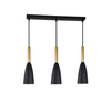 Lampa wisząca Solin wisząca 3xE27 czarno/złota LP-181/3L BK/GD