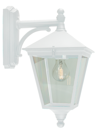 LONDON 481 WHITE E27 LED 9W ON ARM DOWN