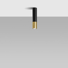 Sollux Lighting Plafon LOOPEZ czarny/złoty SL.0951