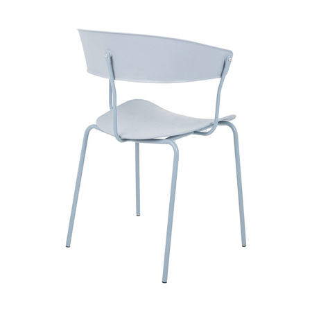 Krzesło JETT jasnoszare - polipropylen, metal
