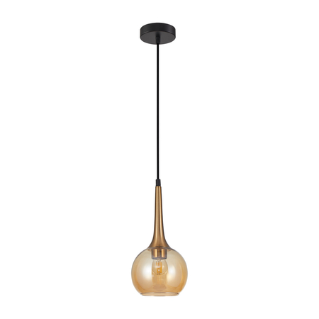 Lampa wisząca Italux PND-42361-1-BRO-AMB Brąz antyczny