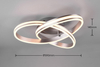 Lampa sufitowa Trio 626210107 srebrny