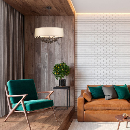 Lampa wisząca Elstead Lighting Taiko brąz TAIKO-4P