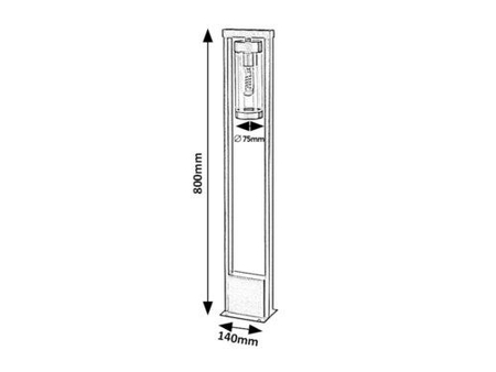 Lampa zewnętrzna Rabalux Kolta 7387 czarny matowy