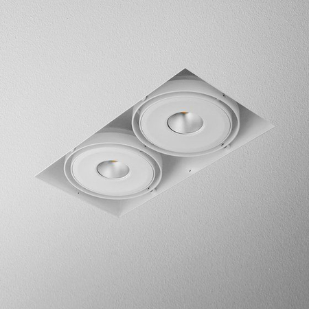 Lampa wpuszczana AQForm Squares 111 x 2 Qrled Trimless Recessed Biały Struktura