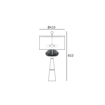 Cosmo Light Lampa stołowa CARTAGENA T02004AU