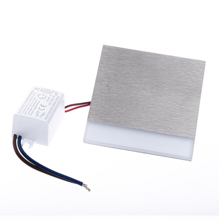 Eko-Light Oprawa schodowa BERG Barwa Ciepła 3000K EKS4390 BIAŁY / SREBRNY