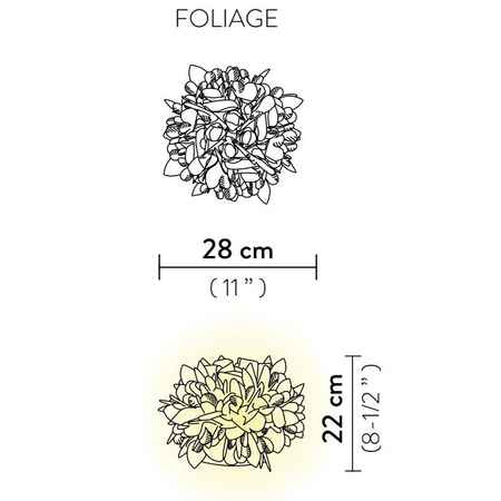 Lampa stołowa Slamp VELI - FOLIAGE VELTS00FLG00000000EU
