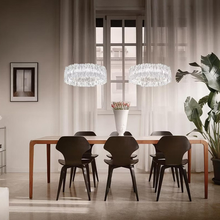 Lampa wisząca Slamp ACCORDÉON 2700K - SILVER M ACRSM00SLV01T27NMTEU srebrny