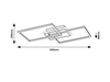 Lampa sufitowa Rabalux Athelstan 71014 srebrny/ szczotkowane aluminium