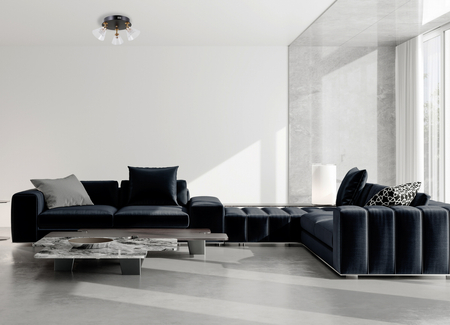 Lampa sufitowa Italux Orella WL-34393-3R-BK-HBR Czarny mat, złoty