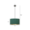 Lampa wisząca HILDE 1 BL GREEN Emibig 1051/1 zielony