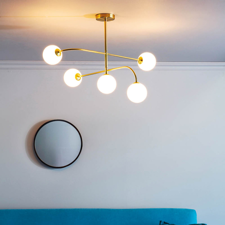 Lampa sufitowa Endon Lighting Otto 75939 mosiądz